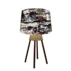 Abajur Quadripé Mesa 50cm Cores Estampadas - Md1003 Cúpula Co