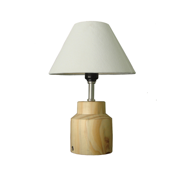 Abajur Redondo Madeira BM Lamps