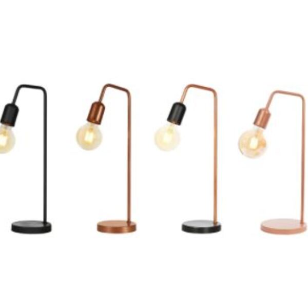 Abajur Retrô Alumínio 15 X 40 Cm - 1 Luz E27 - Branco