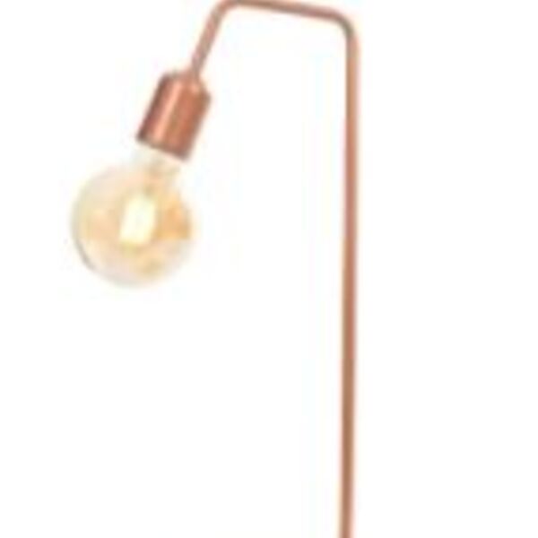 Abajur Retrô Alumínio 15 X 40 Cm - 1 Luz E27 - Rosê