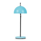 Abajur Retrô Luminária Pequena Azul Alumínio Ab7615