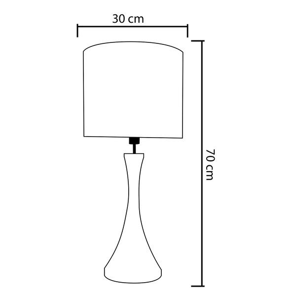 Abajur Retrô Luminária Pequena Bege Alumínio Ab158