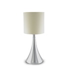 Abajur Retrô Luminária Pequena Bege Alumínio Ab358