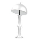 Abajur Retrô Luminária Pequena Branco Alumíni Ab7635