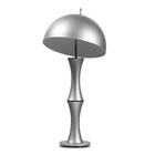 Abajur Retrô Luminária Pequena Prata Alumínio Ab7745