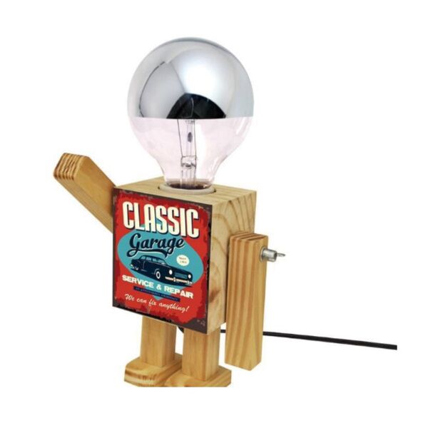 Abajur Robo Boy Base E-27 - Classic Garage