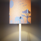 Abajur Safari Savana Cúpula Cáqui 20x42