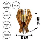 Abajur San Juan De Mesa - Cor: Marrom