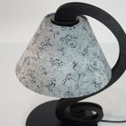 Abajur Sofia Estampado Crie Casa Preto