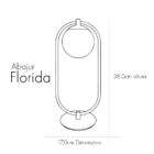 Abajur Startec Flórida G9 Bivolt Dourado