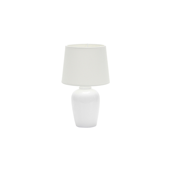 Abajur Taschibra Pottery 32cm E27 Bivolt - Branco - Único