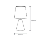 Abajur Taschibra Pottery 32cm E27 Bivolt - Branco - Único