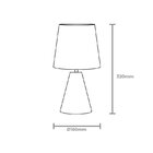 Abajur Taschibra Pottery 32cm E27 Bivolt Preto