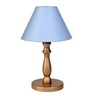 Abajur Torneado Dourado Azul Bebê Infantil