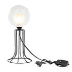 Abajur Torre Preto Bolinha Harmony Maravilhoso