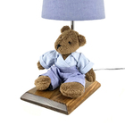 Abajur Toys Escuro Urso Azul Bebê Infantil