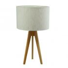 Abajur Tripé Mesa Cúpula Redondo Trippe Marfin Madelustre