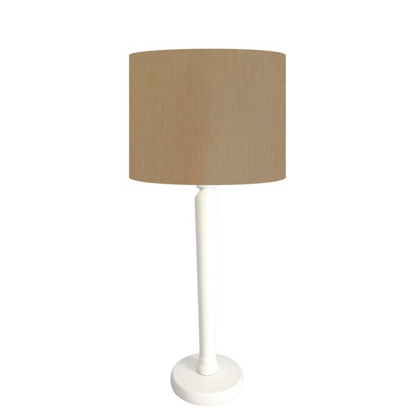 Abajurbmesa Branco 48cm Cores Lisas Cúpula Ø30 Md1063 - Marro