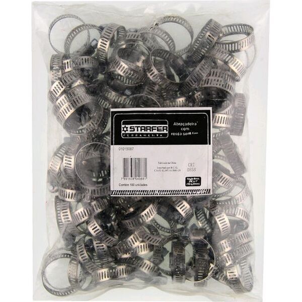 Abraçadeira Aperto Rosca Sem Fim 13 Starfer 1.1/2x2 Starfer