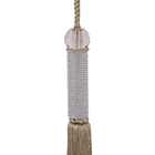 Abraçadeira Bola Acrílica Bege