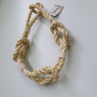 Abraçadeira de Cortina Bege Corda Sisal 60cm