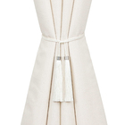 Abraçadeira de Cortina Roma Off White 40cm Marbella