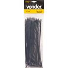 Abraçadeira De Nylon 200x2,5mm Preta Com 100 Peças - Vonder
