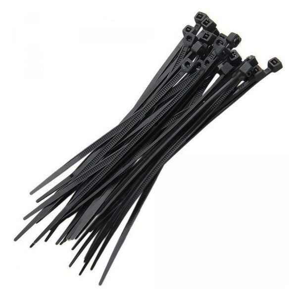 Abraçadeira De Nylon Preto 50 Uni Enforca Gato Cinta Plastica