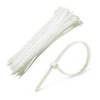 Abraçadeira De Nylon Tocha Branca 2,5mm X 8cm Com 100 Unidades