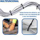 Abraçadeira De Nylon Tocha Preta 2,5mm X 8cm Com 100 Unidades