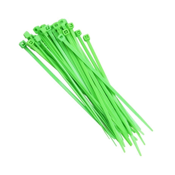 Abraçadeira De Nylon Verde 200 Mm X 2,5 Mm Starfer Verde