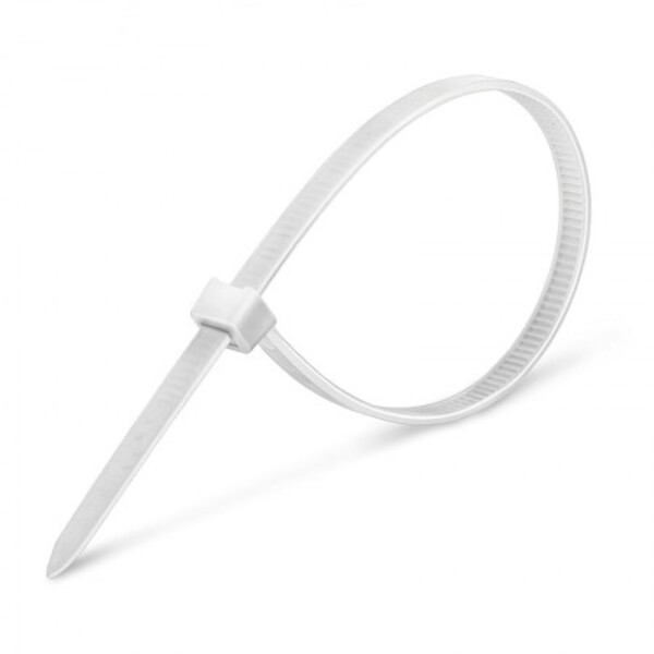 Abracadeira Nylon 140x3.6mm Com 100un Branca Vila    - Unico