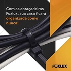 Abraçadeira Nylon 280x4,8mm Preta Foxlux 100 Unidades