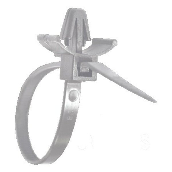 Abraçadeira Nylon C/clip Fixação 2 5x100 Branca-g20 (c/100)
