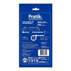 Abraçadeira Nylon Pratik 100x2,5mm Branco - Embalagem Com 100