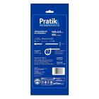 Abraçadeira Nylon Pratik 140x2,5mm Branco - Embalagem Com 100