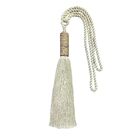 Abraçadeira para Cortina Bege Poliamida 60cm Luba