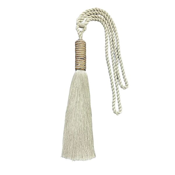 Abraçadeira para Cortina Bege Poliamida 60cm Luba