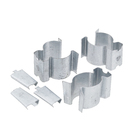 Abraçadeira Tipo D 3/4" com Cunha 3Unidades Perfil Lider