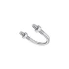 Abraçadeira U para Instalações Hidráulicas e Elétricas 1/2" Aço Zincado Zamar 20 peças