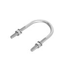 Abraçadeira U para Instalações Hidráulicas e Elétricas 2" Aço Zincado Zamar 4 peças