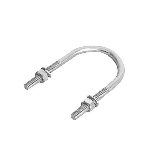 Abraçadeira U para Instalações Hidráulicas e Elétricas 2" Aço Zincado Zamar 4 peças