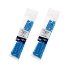Abraçadeiras De Nylon 100 Peças Lacre Azul 3 6mm X 300mm