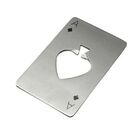 Abridor De Garrafa Formato Carta De Baralho Aço Inox