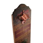 Abridor De Garrafa Parede Personalizado Basilic De Madeira