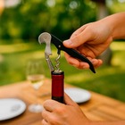 Abridor De Garrafa Vinho Saca Rolhas - Inox
