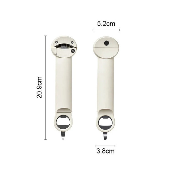 Abridor De Garrafas Bitfly Retrátil Multifuncional Branco