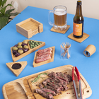 Abridor De Garrafas Oikos Em Bambu Natural Minimalista