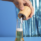 Abridor De Garrafas Oikos Em Bambu Natural Minimalista