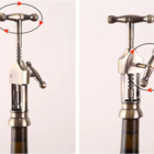 Abridor De Garrafas Saca Rolha Em Metal Bronze Antigo